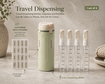 TravelPod™ - 4 in 1 Dispenser Bottle